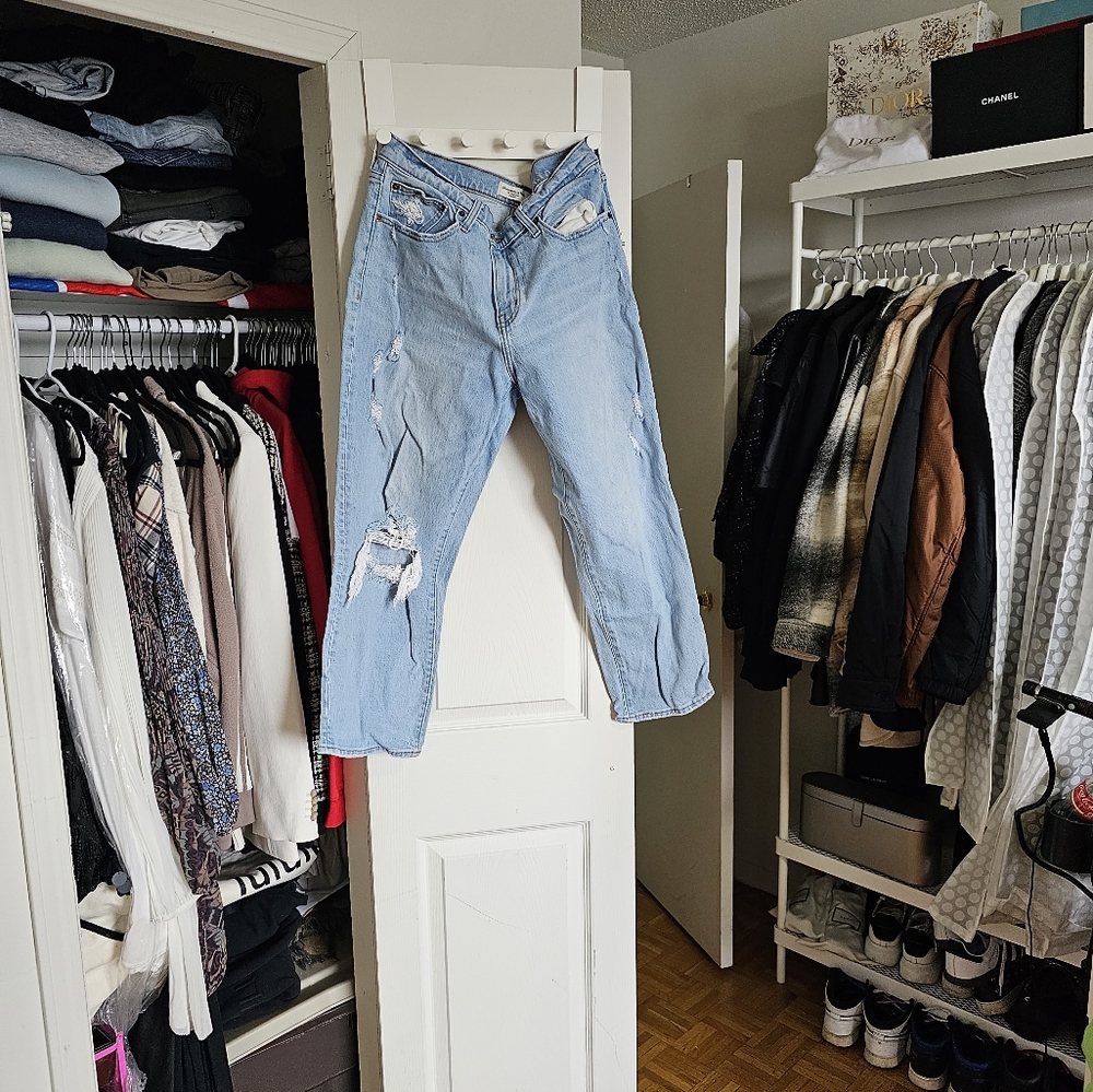 Abercrombie & Fitch Light Blue Boyfriend Jeans